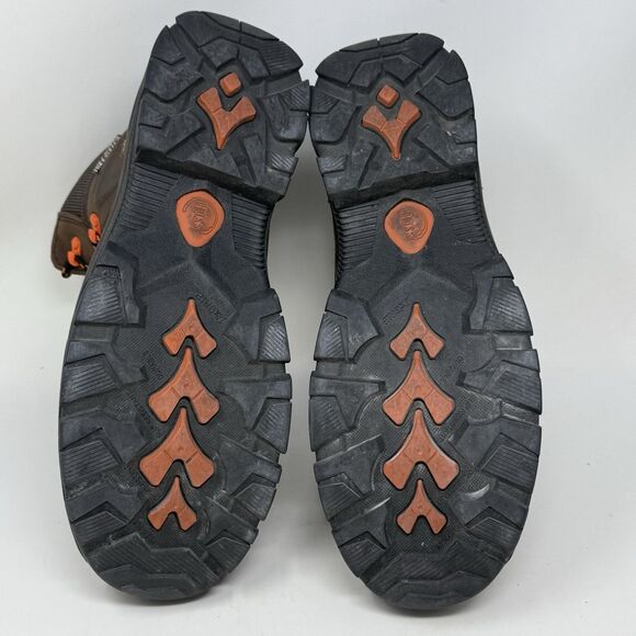 HOSS Hudson Composite Toe Work Boots Mens 9 Brown Leather Insulated Waterproof - Picture 15 of 16